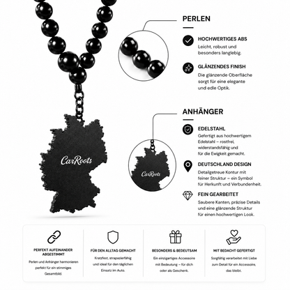 Germany Pearl Necklace - Car Rearview Mirror Pendant