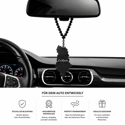 Albanien Auto Perlenkette für dein Auto Innenspiegel 🇦🇱✨