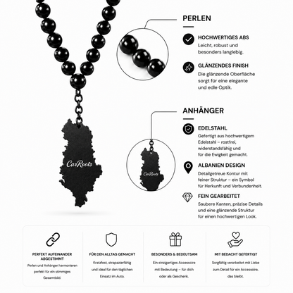 Albania Pearl Necklace – Car Rearview Mirror Hanging Ornament